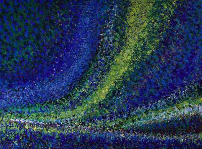 Huazolotitlan, 2024, Öl auf Leinwand, 140 x 190 cm
