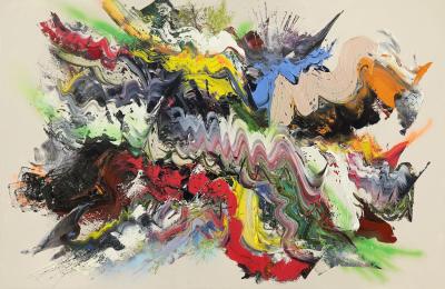 Colour of Resistance, 2026, Öl auf Leinwand, 130 x 200 cm