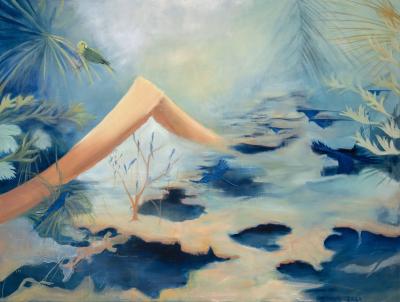 Sphaera, 2024, Öl auf Leinwand, 160 x 210 cm
