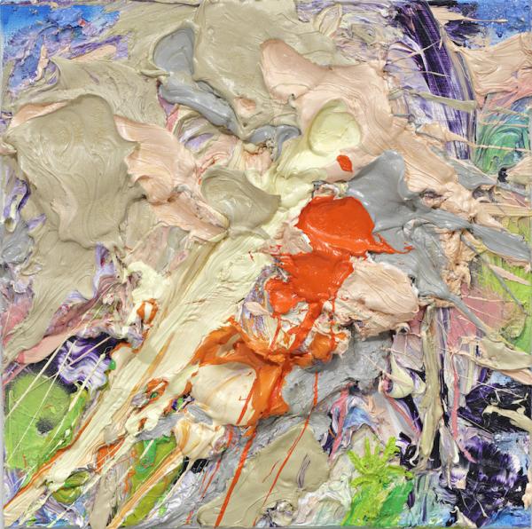 Heiner, Nothing but color No 6, 2020, Öl auf Leinwand, 40 x 40 cm