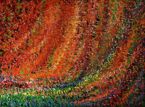 Tierra de cantores, 2024, Öl auf Leinwand, 140 x 190 cm