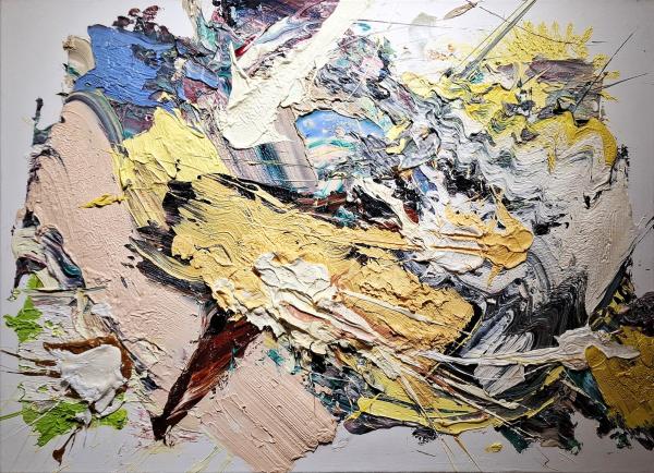 Schneelandschaf, 2016, Öl auf Leinwand, 70 x 100 cm