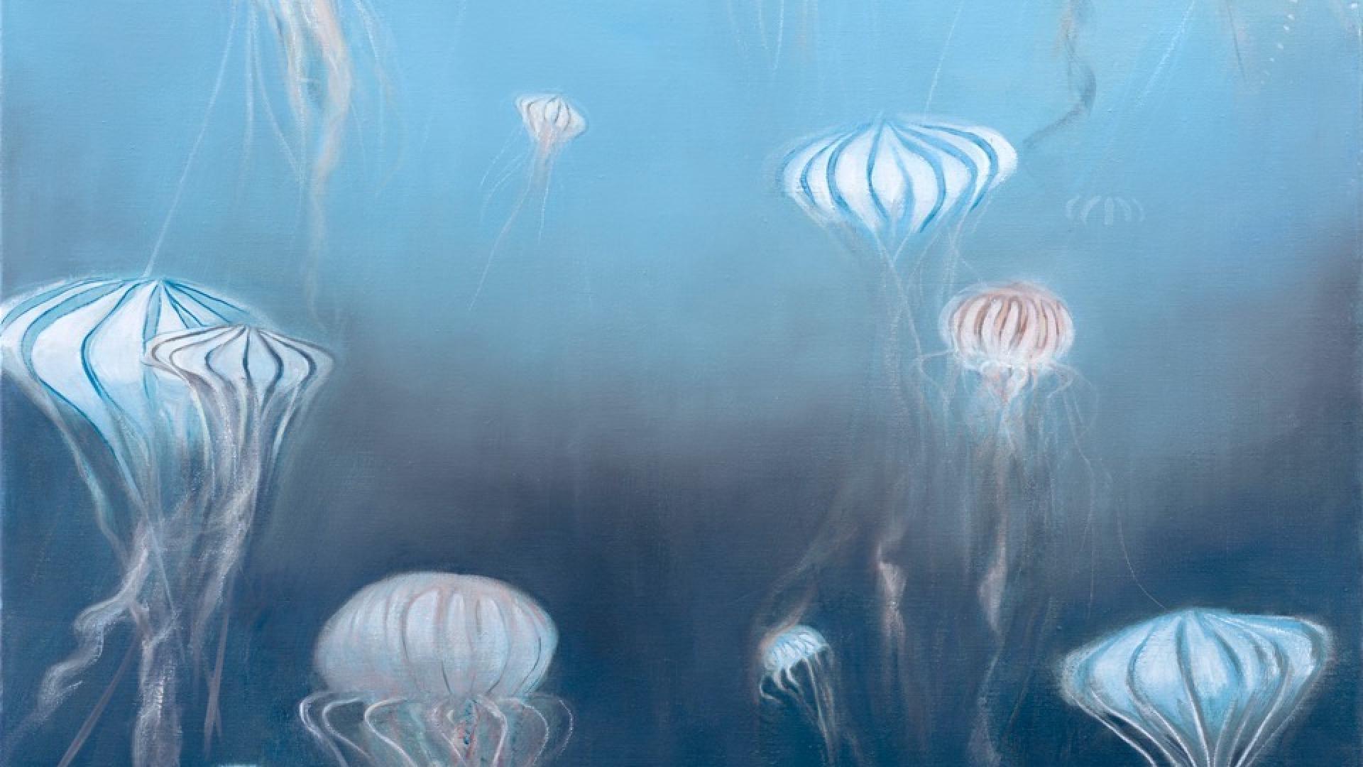 Auftreiben, 2021, Öl auf Leinwand, 170 x 140 cm