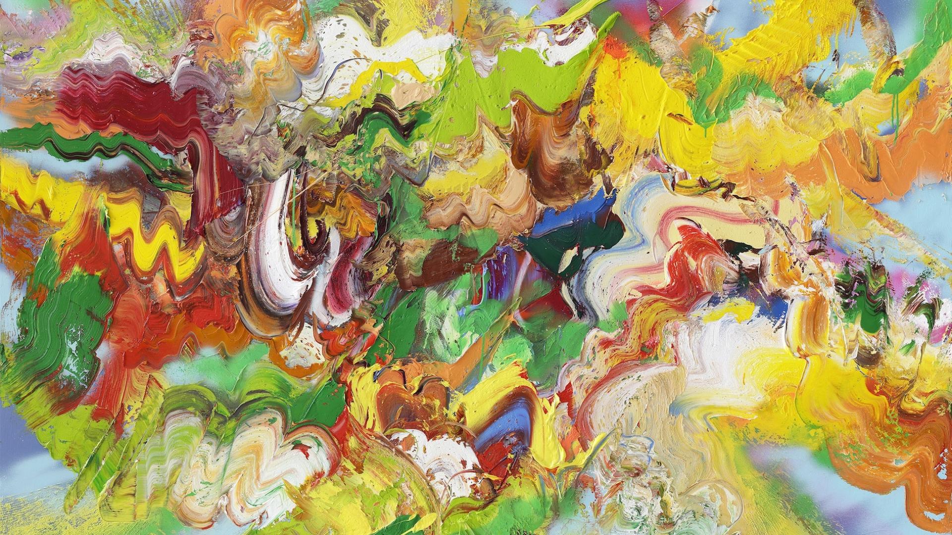 Crosscurrents / Gegenströmungen, 2026, Öl auf Leinwand, 130 x 200cm